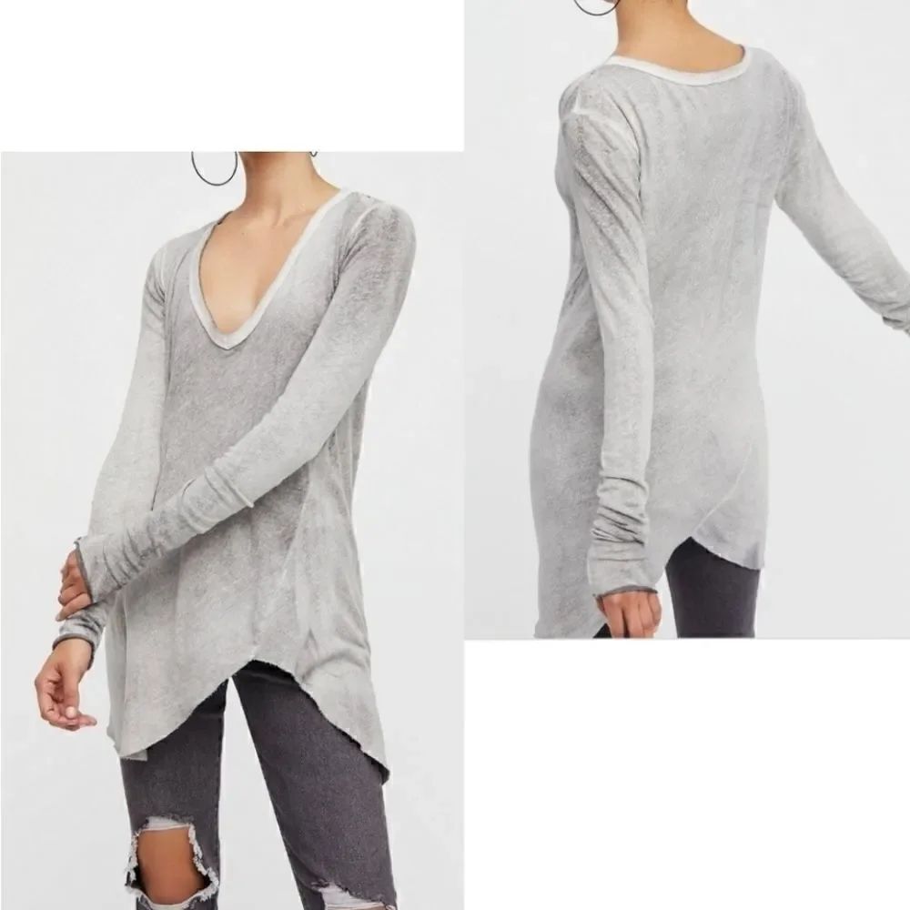 We the free long beach grey long tee